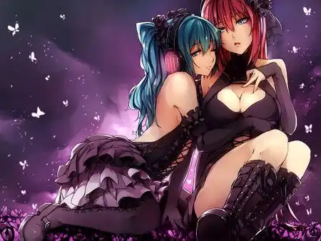 求这张图巡音和初音的大分辨率的原图