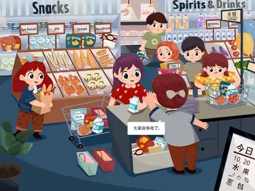 超市大购物|插画|儿童插画|脑瓜儿吖 - 原创作品 - 站酷 (zcool)