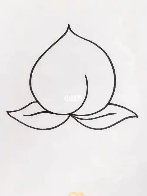画水果桃
