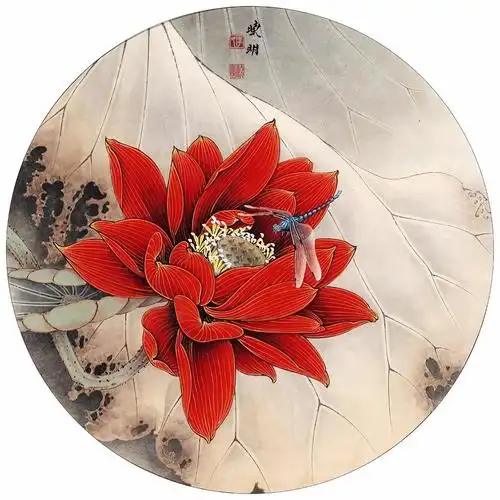 李晓明工笔荷花作品选(上)