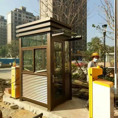 汕尾警务岗亭加工部陆丰不锈钢岗亭厂家海丰小区保安岗亭规格