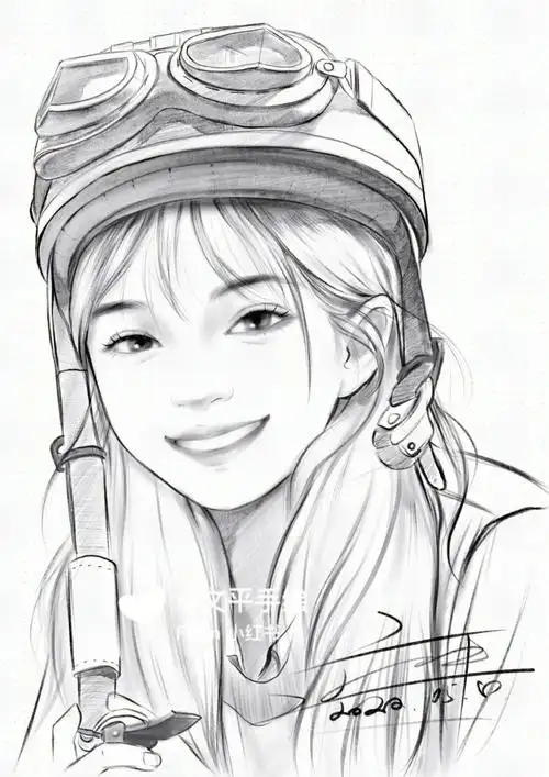 好甜的女孩线稿人物步骤分享