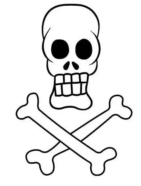 画骷髅的简笔画