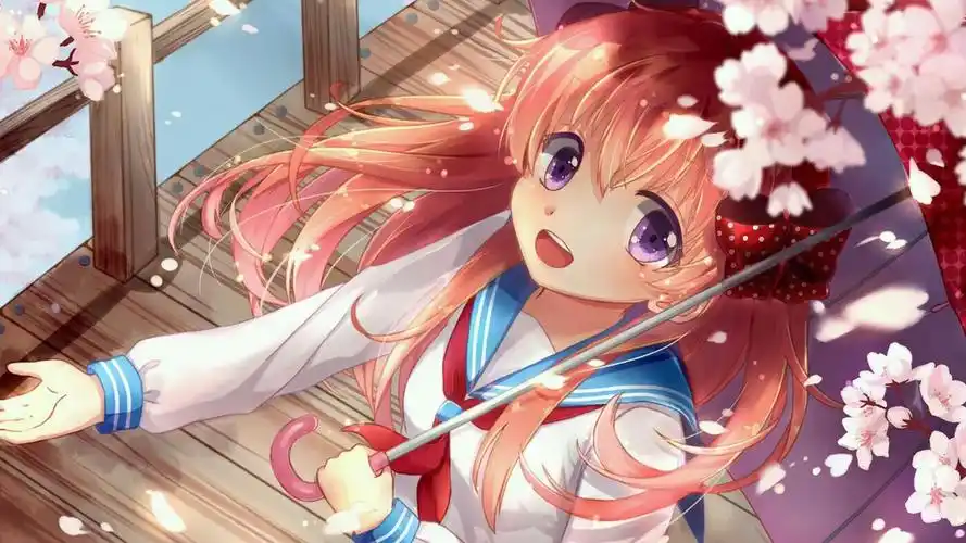 二次元动漫少女唯美高清桌面壁纸