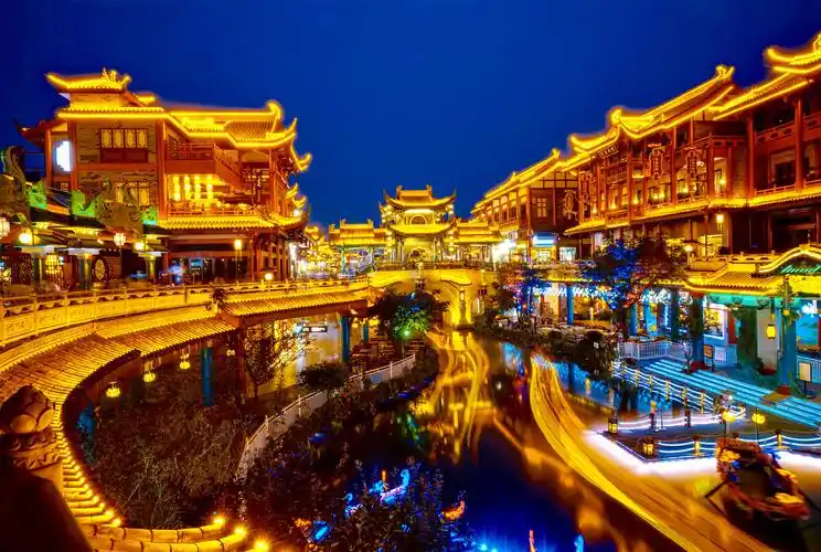 眉山东坡水街之夜