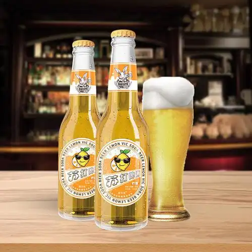 苏打啤酒柠檬果味瓶装啤酒招酒水代理代工厂家直销