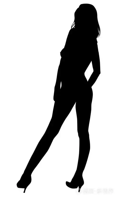 性感的女人剪影