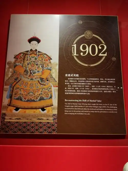 左图当光绪帝朝服画像