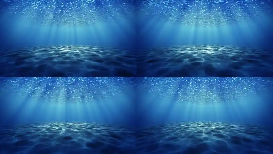 海底世界水下光影