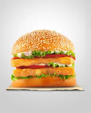 香辣双层鸡肉堡