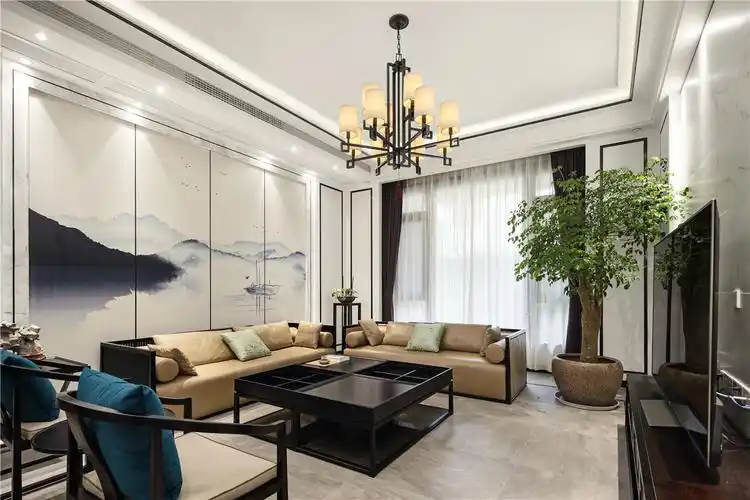 莱州众品易家装饰:凯怡上城新中式装修风格效果图