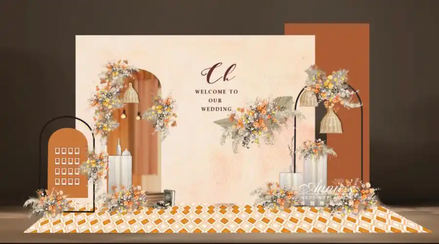 300077即可拥有的婚礼背景墙