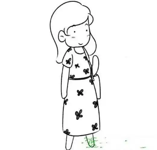 妈妈的画像简笔画 妈妈的画像简笔画半身