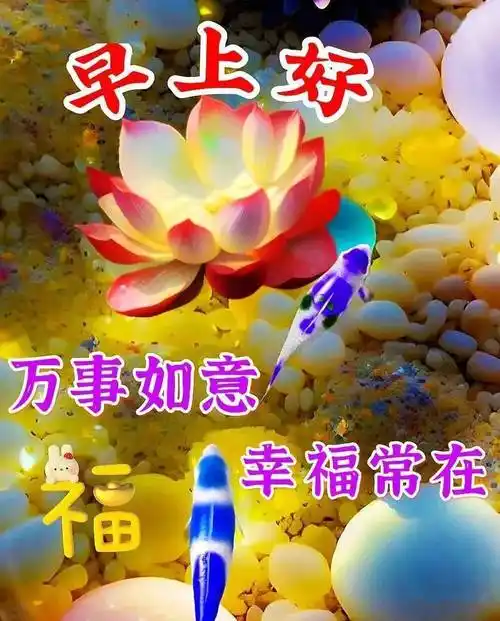 新版非常好看的早安图片大全,祝福事事顺心,快乐相随_问候_平安_吉祥