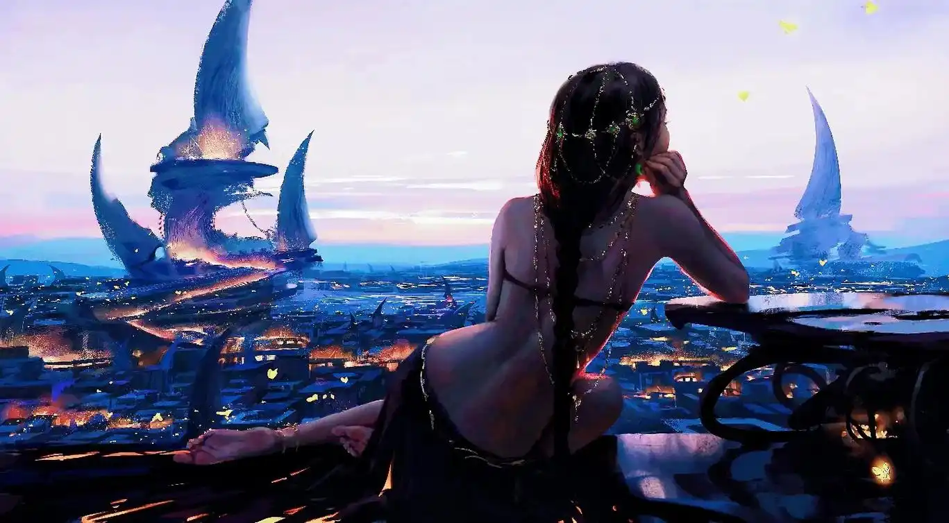 鬼刀#风玲#海琴烟冰公主 画师:wlop#鬼刀#星空壁纸 # - 抖音