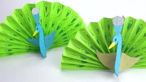 如何制作一只简单又漂亮的孔雀,步骤详细,难度1颗星,适合亲子手工制作