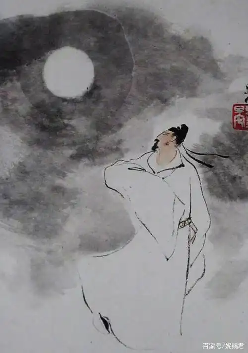 诗仙李白画像 (李白号谪仙人,天生我材必有用,千金散尽还复来.