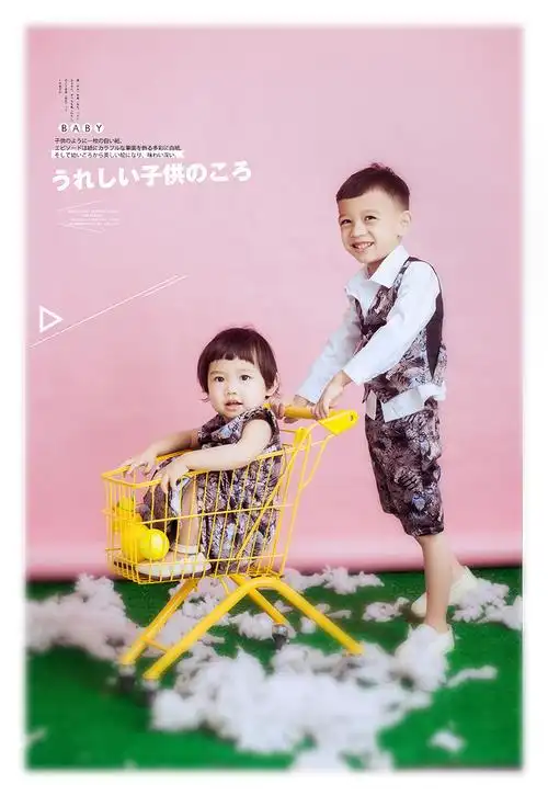 123儿童摄影工作室的儿童摄影作品《兄妹》