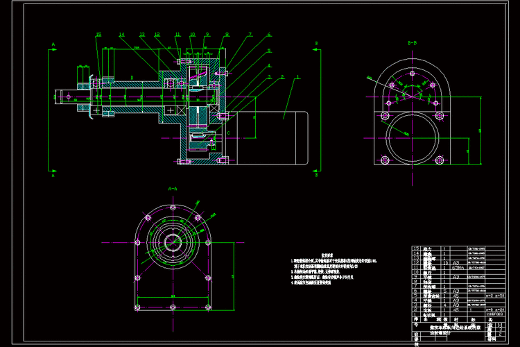 齿轮箱装配图_至和网zhwtk.com