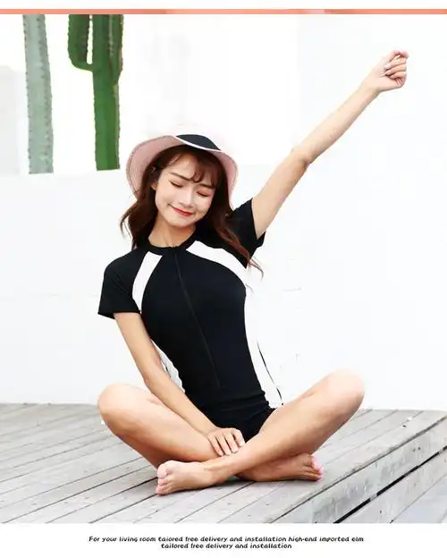 大码学生泳装温泉1804藏蓝中学生青少年1618小个子泡3xl133145斤少女