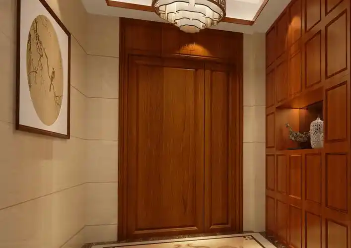 深圳装修:165㎡前海时代非一般的入户玄关新中式设计