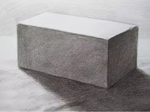 素描基础教程-石膏长方体素描_素描入门_零二七艺考