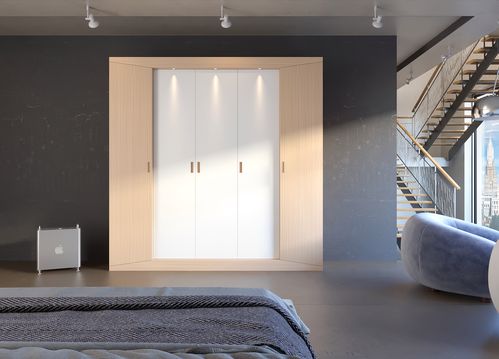 定制北欧安装包安装衣橱烤漆整体储物柜新款卧室衣柜