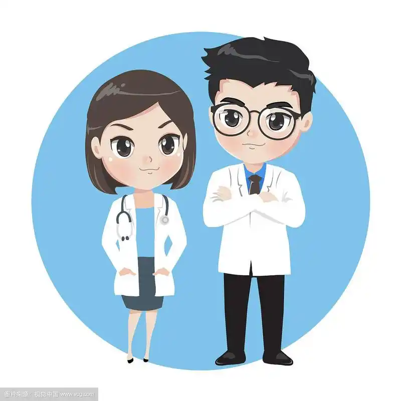 男女医生卡通人物
