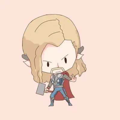 (套图)复仇者联盟 漫威 q版 雷神 画师 zenia