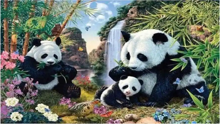 考眼力:下图有几只熊猫?找到5只算及格,12只优秀