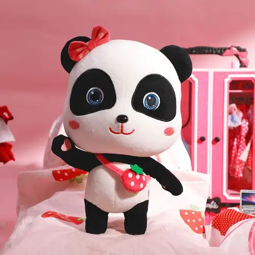 宝宝巴士玩具奇妙公仔毛绒熊猫玩偶毛绒布艺类玩具