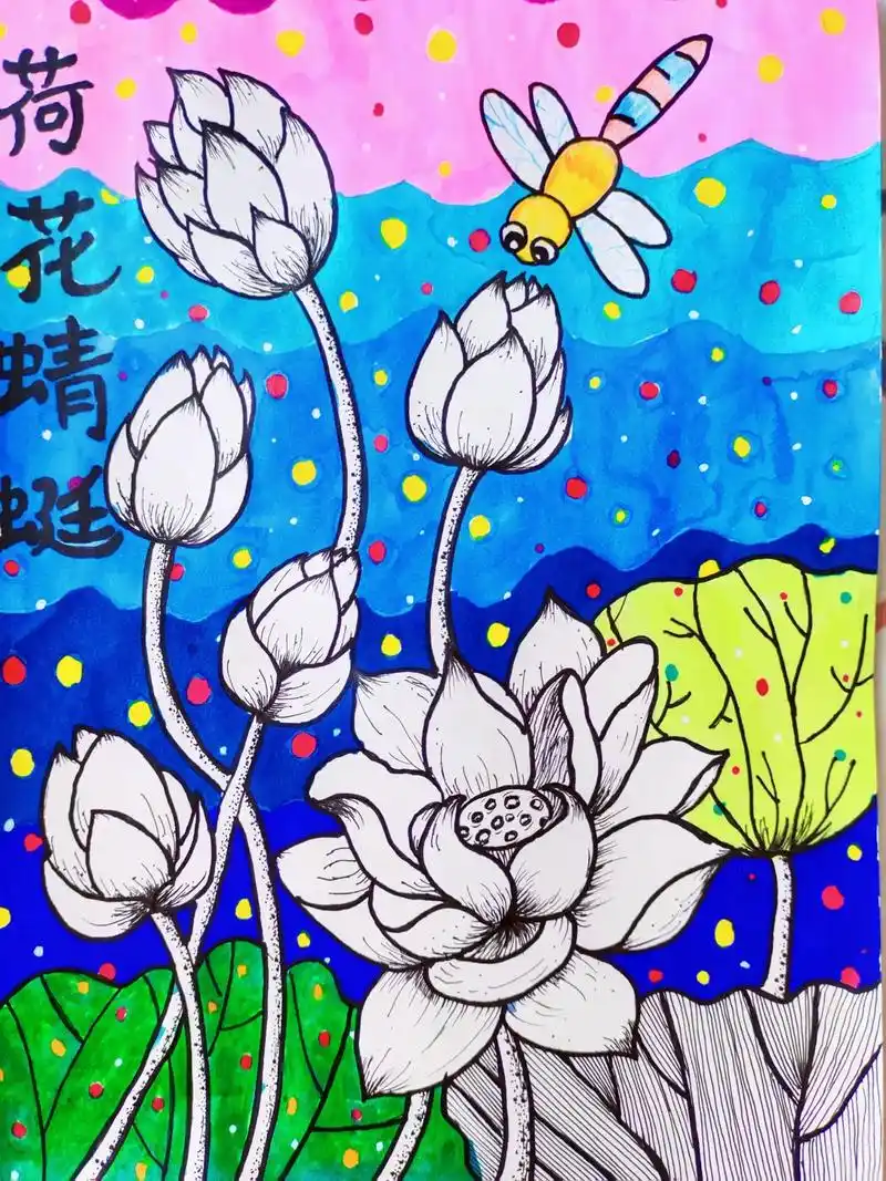 荷花与蜻蜓,夏天最美的风景～ 适合七 - 抖音