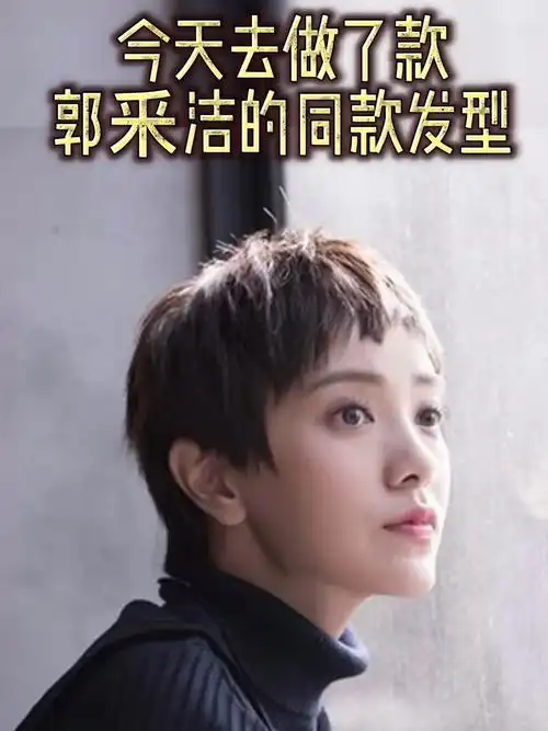 今天为大家推荐款郭采洁的短发