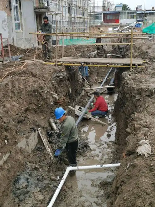 老旧小区改造施工现场过程图片