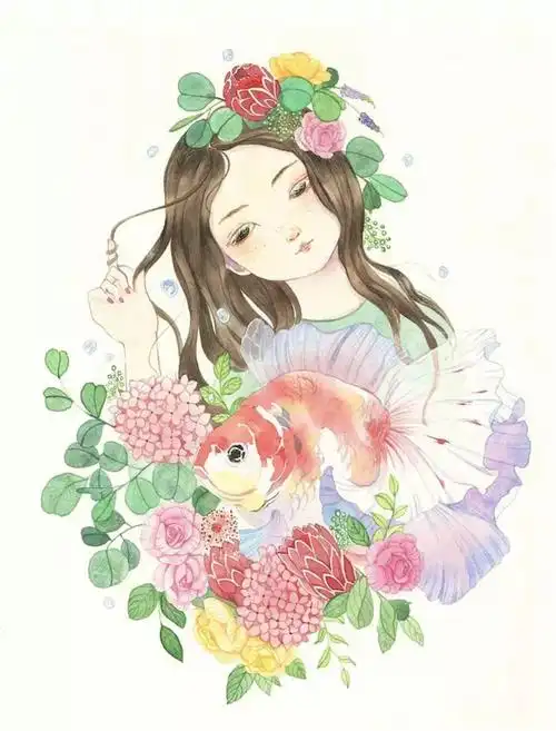 森系水彩 作者:插画师 哆多