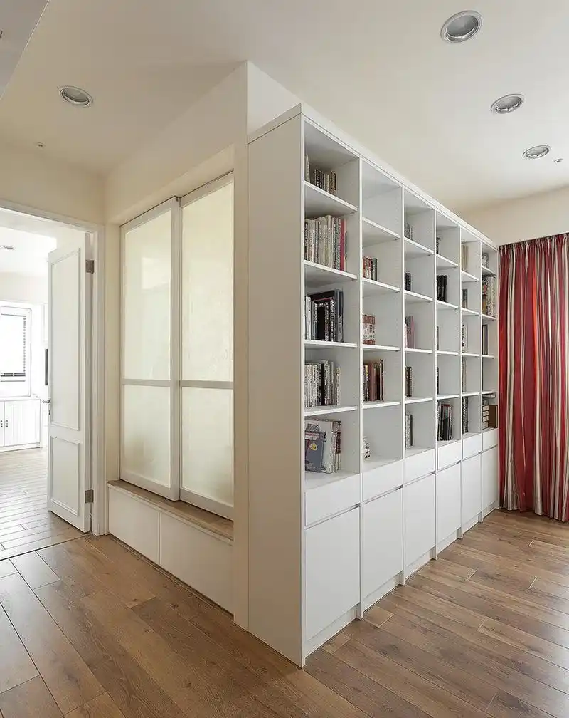 时尚简欧风格客厅书柜图 - 维客网装修效果图