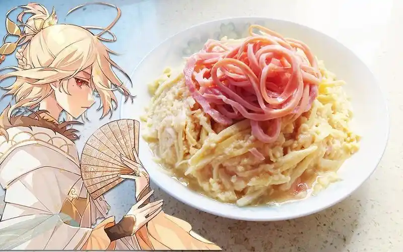 活动作品喵食物语空桑小馆鸡茸金丝笋看这小笋又鲜又嫩我是说菜真的