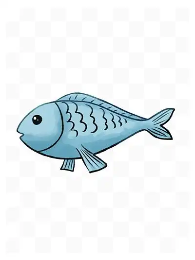 手绘卡通 i>鱼 /i>png
