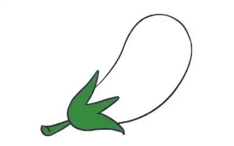 茄子简笔画图片
