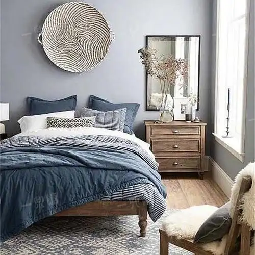 如何设计卧室背景墙?参考这9款莫兰迪色调的墙面,附色号!