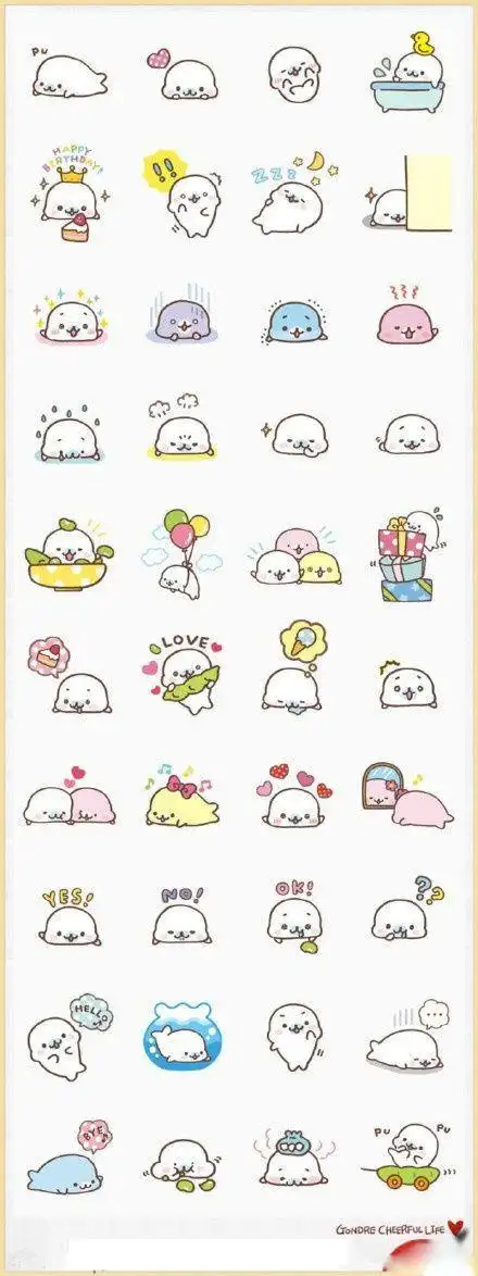 可爱小图案简笔画q版