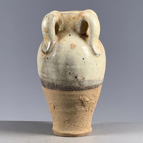 古玩杂项老物件收藏宋代湘湖窑出土四系罐 四系两系带花随机发