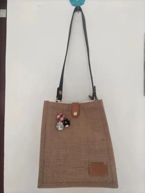 腋下包_布袋_腋下包_无印良品怎么样_muji黄麻袋改造_兴趣爱好_手工