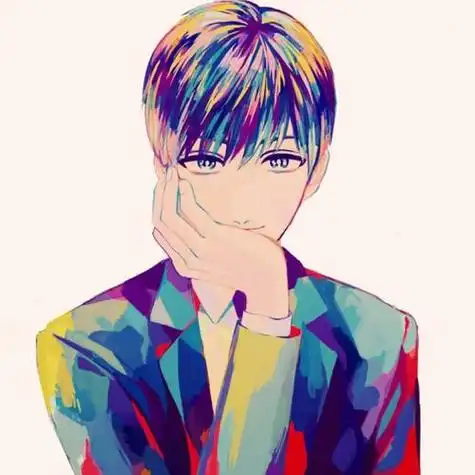 炫彩美男子头像