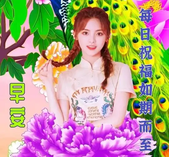 有一种感觉叫做幸福,有一种心跳叫做快乐,有一种祝福叫做早上好,清晨