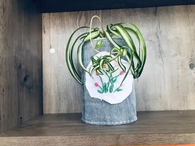 复古奶粉罐花盆