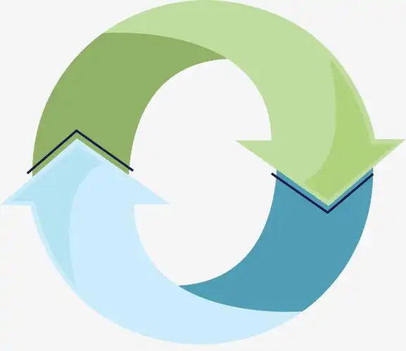 闭合圆环矢量更新图标