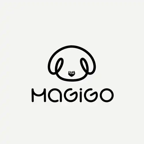 简约狗狗的logo魔法修狗