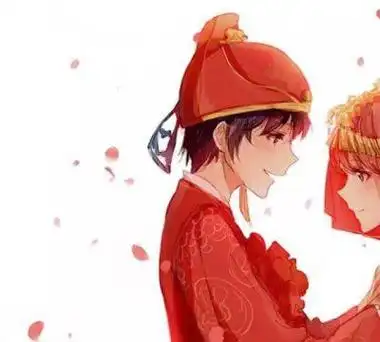 情侣头像动漫红盖头_头像图片_扣扣乐园