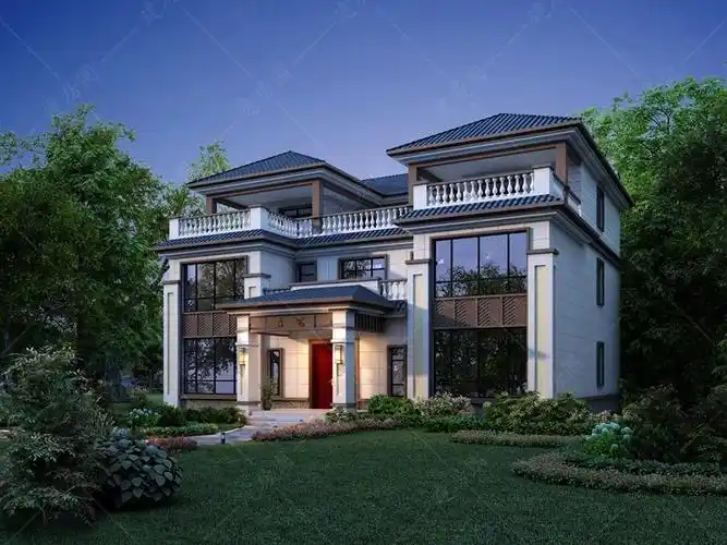 新中式三层别墅设计图"